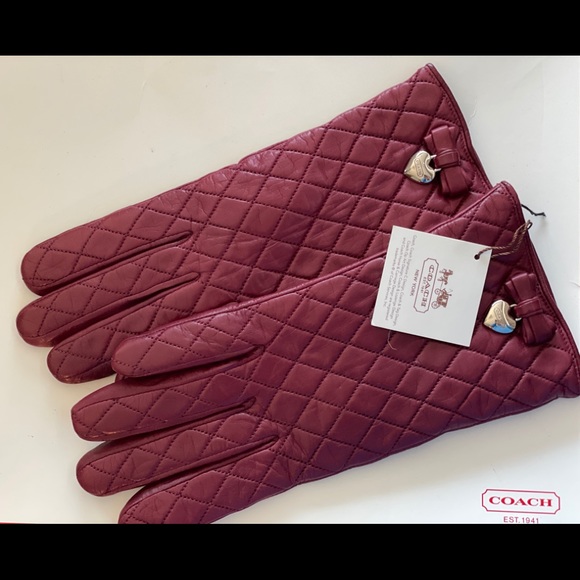 Coach Bow Glove - Brand New with Tags!